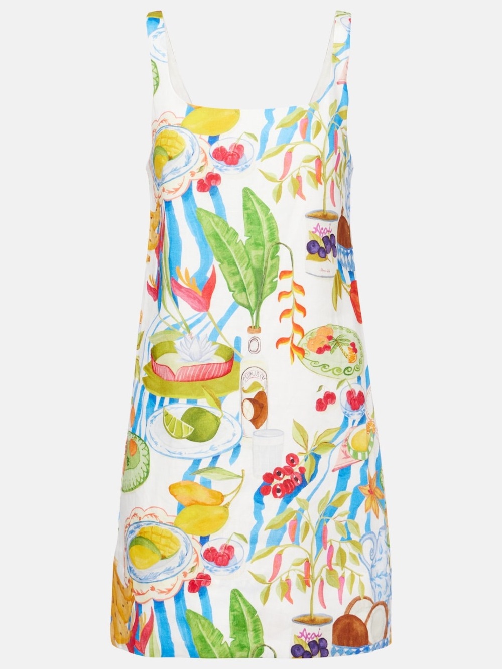 Farm Rio Printed Linen Mini Dress - Picture 2 of 8